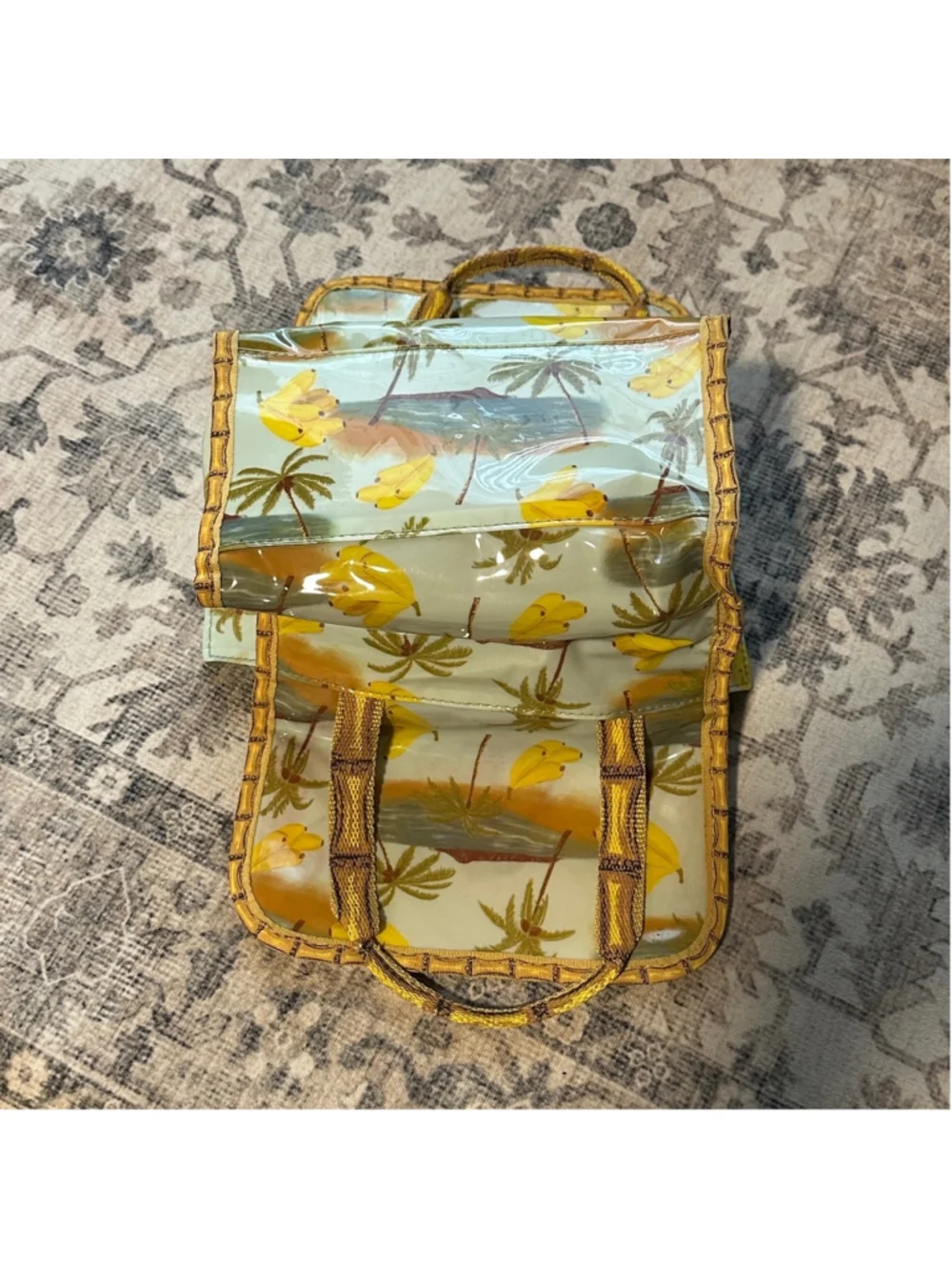 Women's Unbranded Travel Bag Small Yellow Green Summer